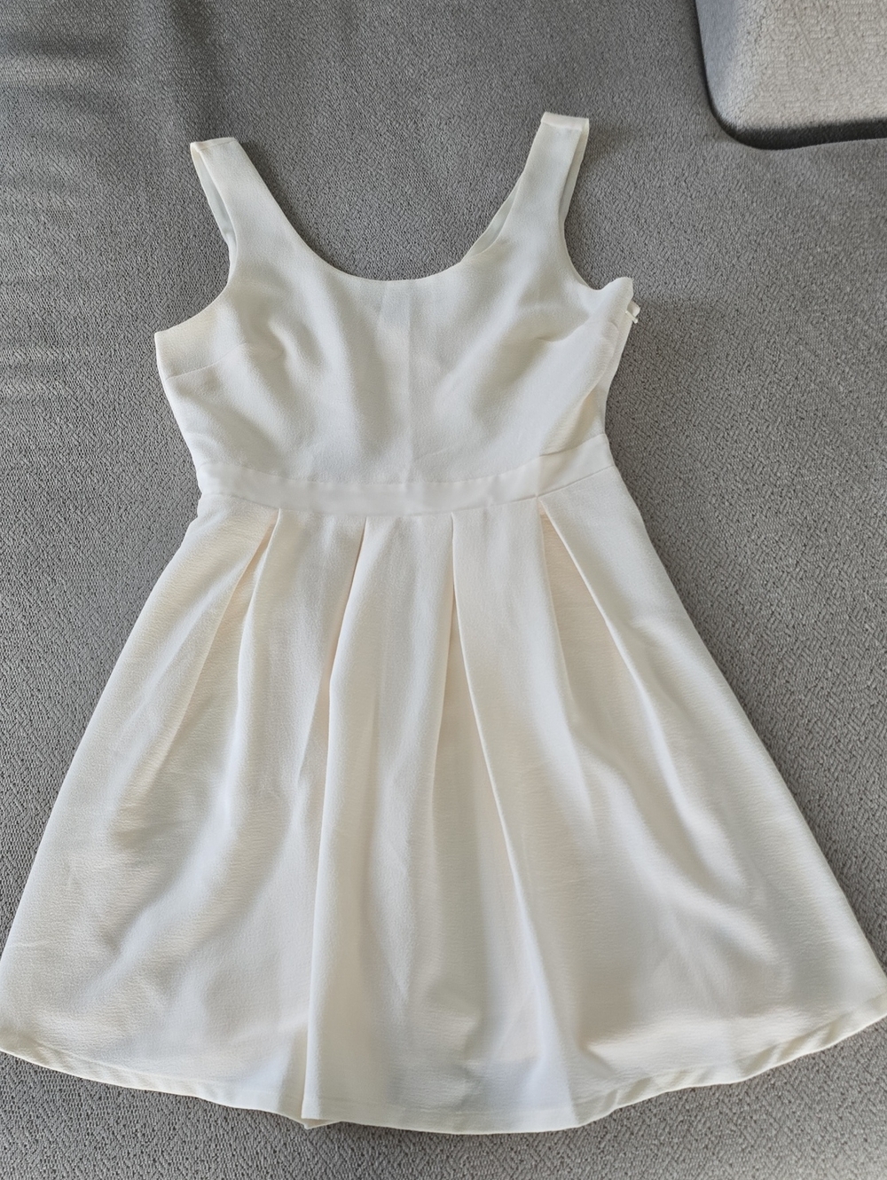 American Eagle Cream Sleeveless Fit And Flare Dress - Size 4
